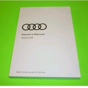 Audi Owner's Manual 2025 Q5 - White  EUC OBO